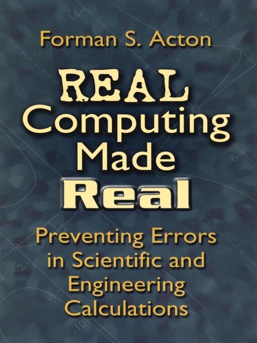 Title details for Real Computing Made Real by Forman S. Acton - Available